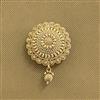 Antique Plain Gold Hair Brooch With Gold Plating