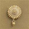 Antique Plain Gold Hair Brooch With Gold Plating