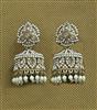 Antique Jhumki With Mehndi Plating