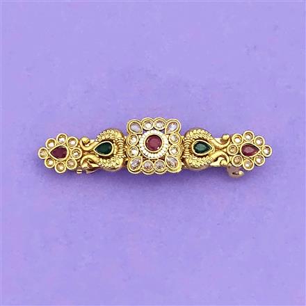 Antique Classic Hair Clip With Gold Plating