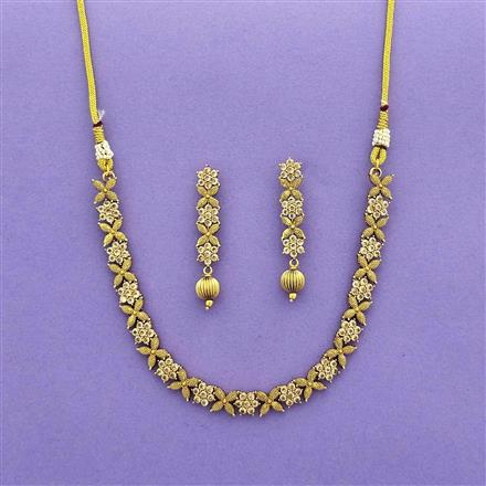 Antique Delicate Necklace With Gold Plating