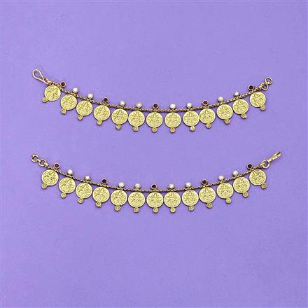 Antique Temple Ear Chain With Gold Plating