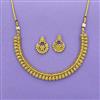 Antique Plain Gold Necklace With Gold Plating