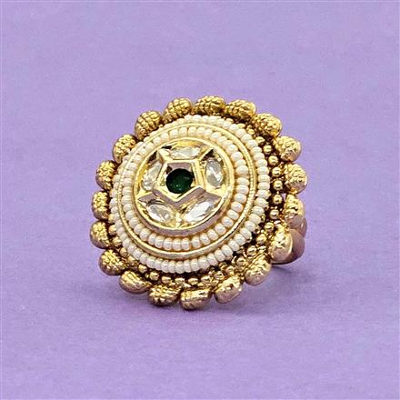 Antique Adjustable Ring With Gold Plating
