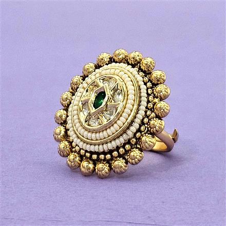 Antique Adjustable Ring With Gold Plating