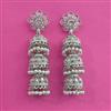 Antique Jhumki With Rhodium Plating