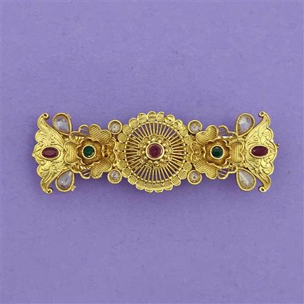 Antique Classic Hair Clip With Gold Plating