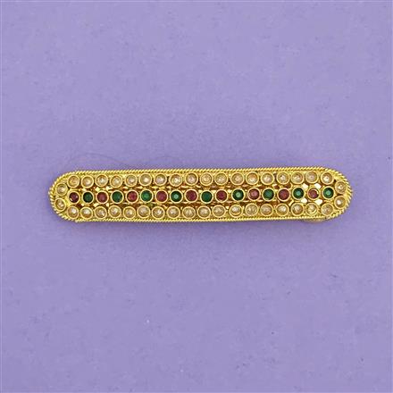 Antique Classic Hair Clip With Gold Plating