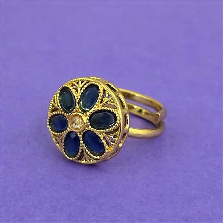 Antique Adjustable Ring With Gold Plating