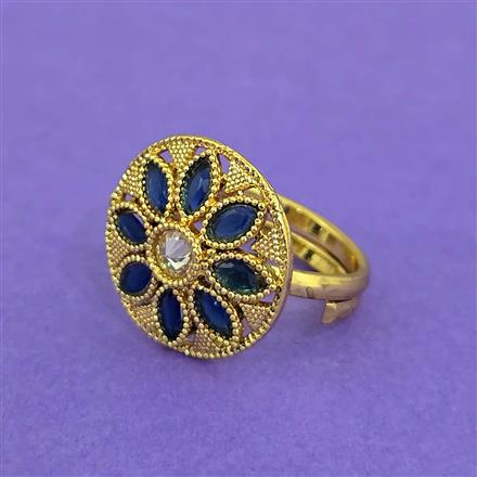 Antique Adjustable Ring With Gold Plating