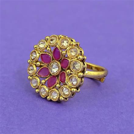 Antique Adjustable Ring With Gold Plating