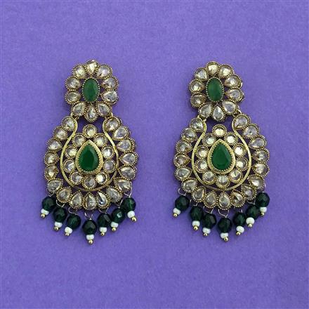 Antique Classic Earring With Mehndi Plating