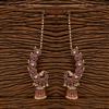 Antique Long Earring With Matte Gold Plating