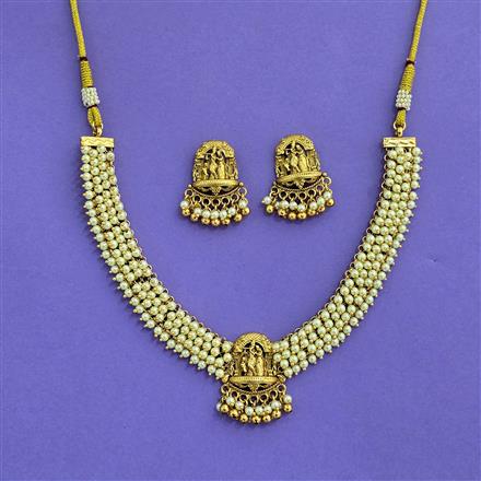 Antique South Indian Necklace With Gold Plating