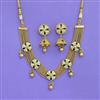 Antique Meenakari Necklace With Matte Gold Plating