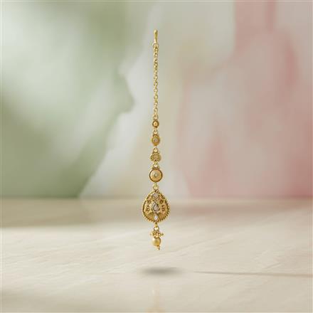 Antique Classic Tikka With Matte Gold Plating