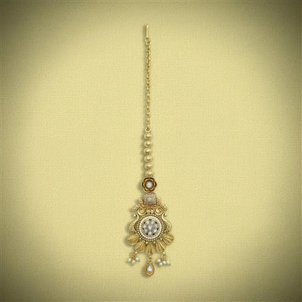 Antique Classic Tikka With Matte Gold Plating