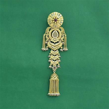 Antique Classic Hair Brooch With Gold Plating