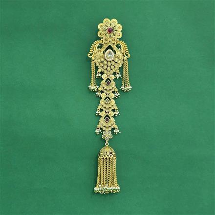 Antique Classic Hair Brooch With Gold Plating