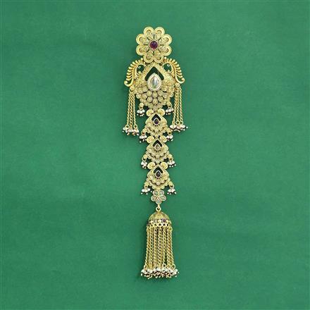 Antique Classic Hair Brooch With Gold Plating