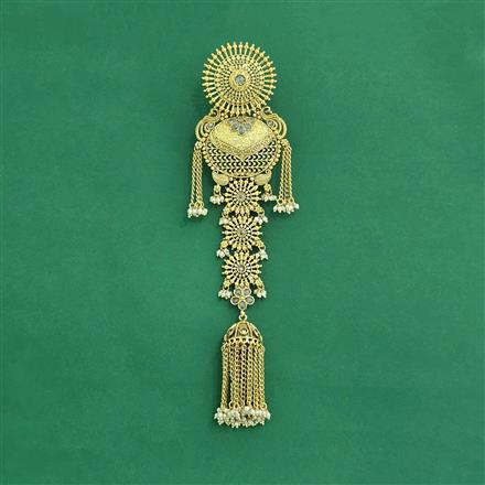 Antique Classic Hair Brooch With Gold Plating
