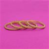 Antique Plain Matte Gold Bangles With Matte Gold Plating