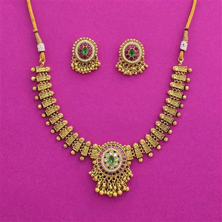 Antique Classic Necklace With Gold Plating