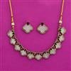 Antique Mother Of Pearl Necklace With Mehndi Plating