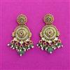 Antique Classic Earring With Matte Gold Plating