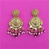 Antique Classic Earring With Matte Gold Plating