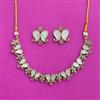Antique Mother Of Pearl Necklace With Mehndi Plating
