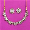 Antique Mother Of Pearl Necklace With Mehndi Plating