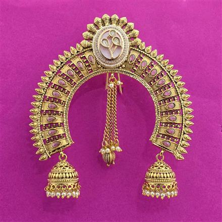 Antique Classic Hair Brooch With Gold Plating