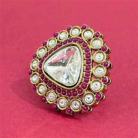 Antique Adjustable Ring With Mehndi Plating