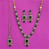 Antique Moti Necklace With Mehndi Plating