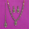 Antique Moti Necklace With Mehndi Plating