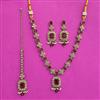 Antique Moti Necklace With Mehndi Plating