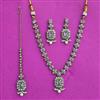 Antique Moti Necklace With Mehndi Plating