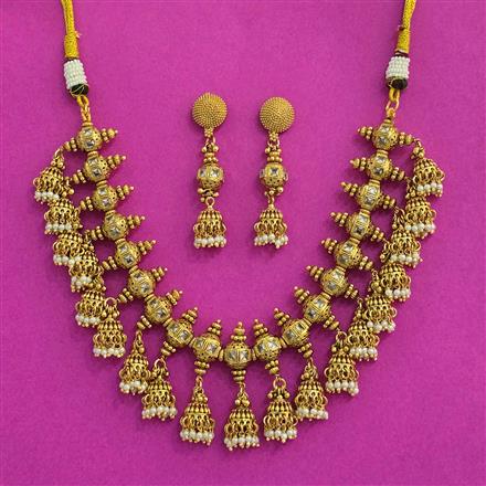 Antique Mala Necklace With Gold Plating