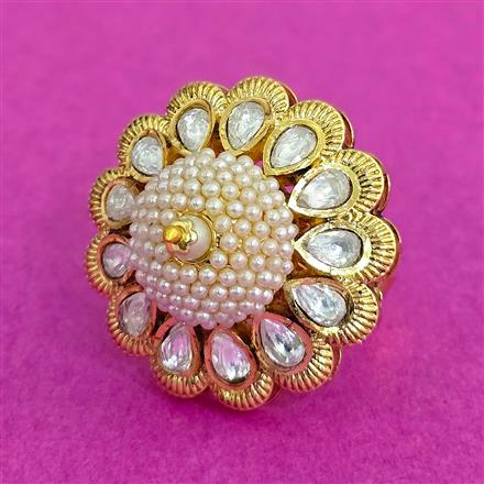 Antique Adjustable Ring With Gold Plating
