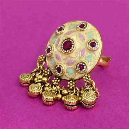 Antique Adjustable Ring With Gold Plating