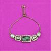Antique Adjustable Bracelet With Mehndi Plating