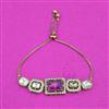 Antique Adjustable Bracelet With Mehndi Plating