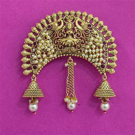 Antique Classic Hair Brooch With Gold Plating