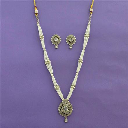 Antique Classic Pendant Set With Mehndi Plating