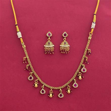 Antique Classic Necklace With Gold Plating