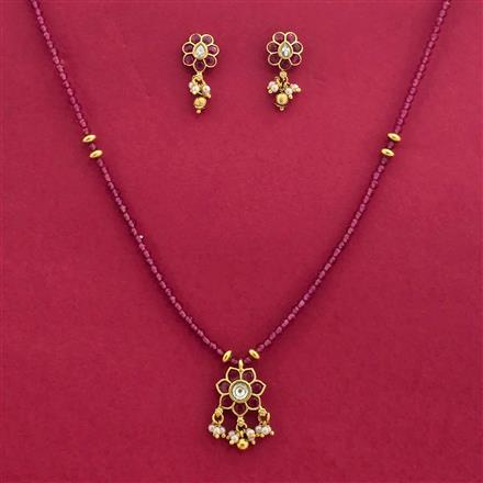 Antique Classic Pendant Set With Gold Plating
