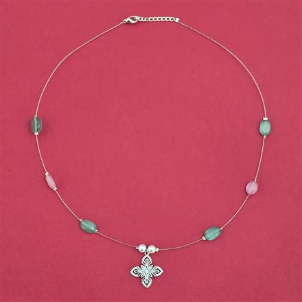 Antique Classic Chain Pendant With Rhodium Plating