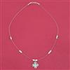 Antique Classic Chain Pendant With Rhodium Plating