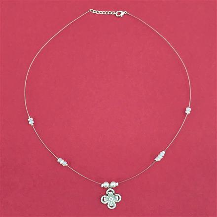 Antique Classic Chain Pendant With Rhodium Plating